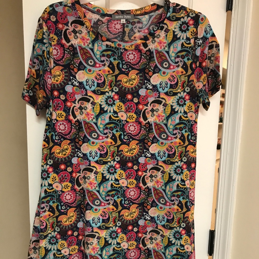 Beautiful Floral Plus Size Swing Dress